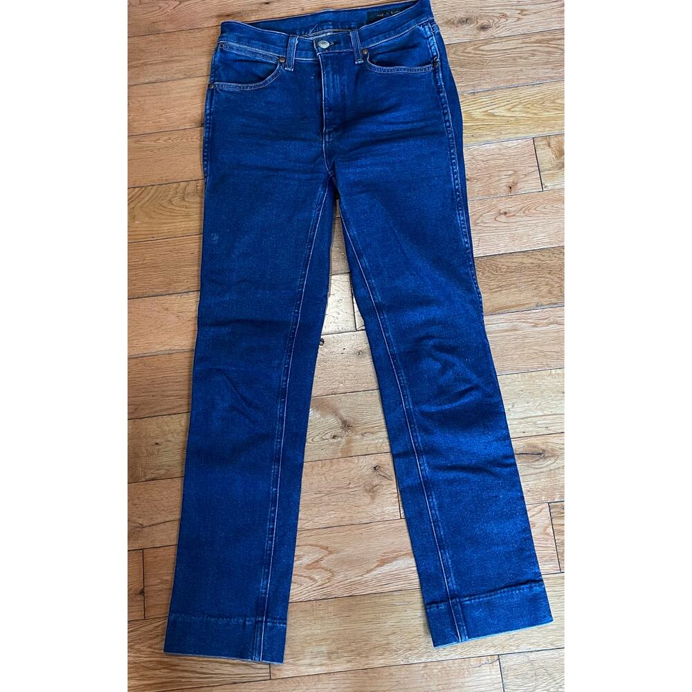 Rag & Bone Women's Medium Wash Mid Rise Skinny Jeans Size 25 Made in USA